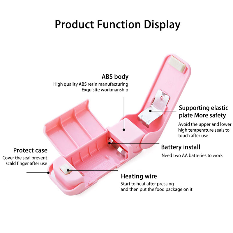Mini Portable Heat Sealer for Food & Snack Bags