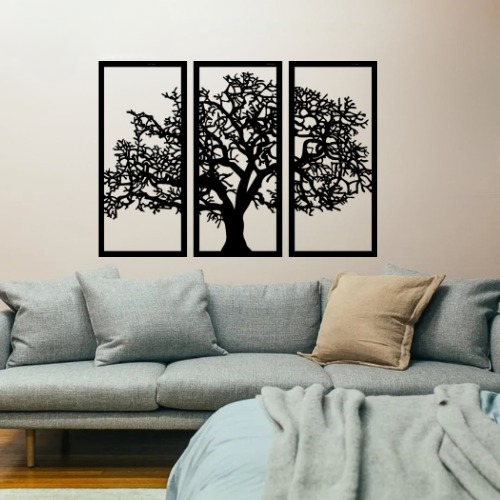 3D wooden tree wall art for home wall decoration