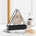 Iron triangle-shaped mosquito coil holder stand
