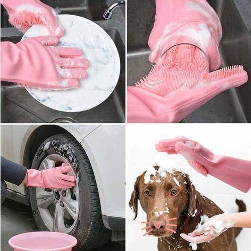 Silicone Washing Gloves – Full Finger