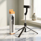4 in 1 selfie stick with tripod Bluetooth remote and light