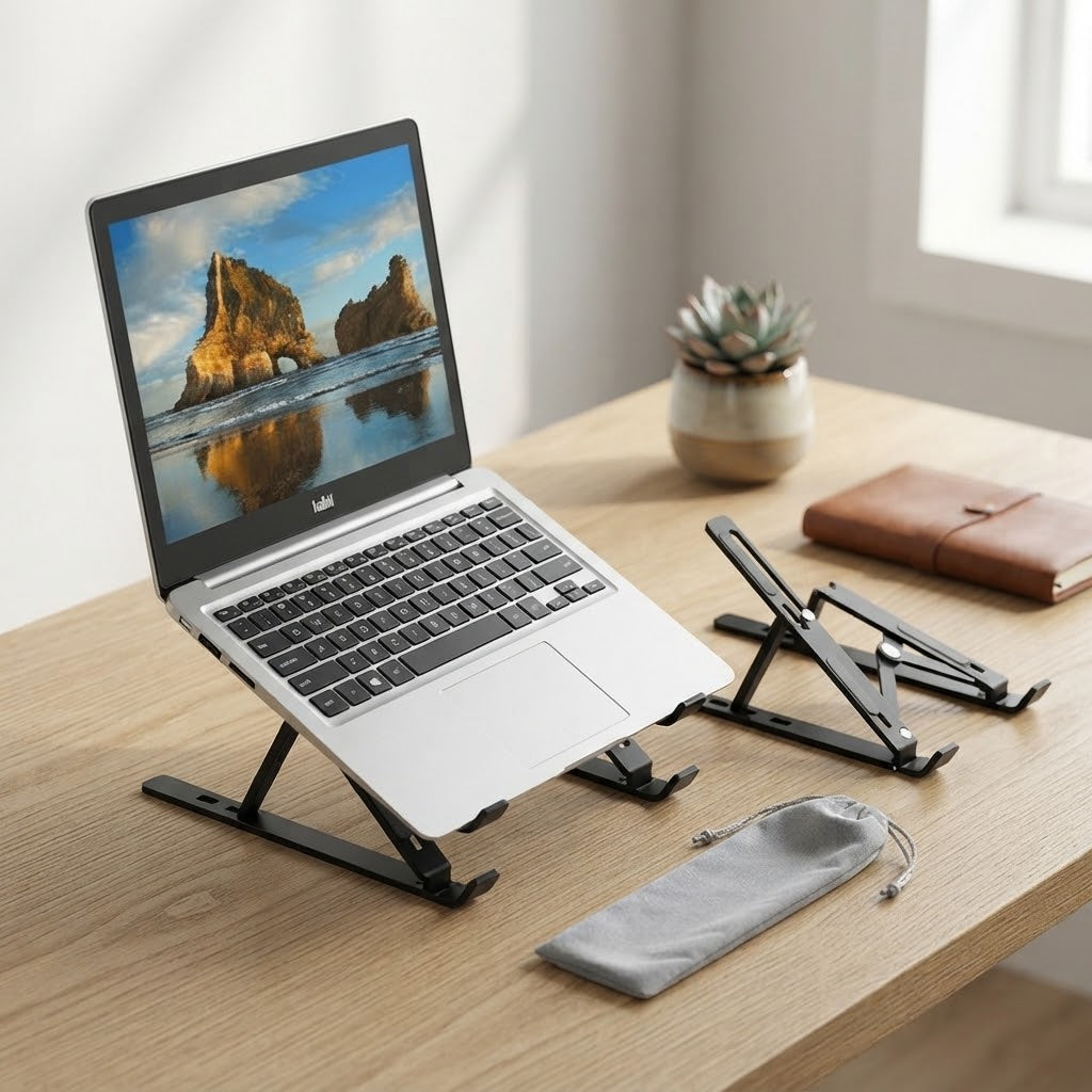 Premium foldable ergonomic laptop stand for desk and MacBook