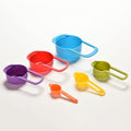 6 piece measuring cups and spoons set for kitchen baking and cooking