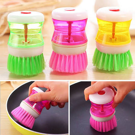Self-Dispensing Dish Cleaning Brush