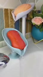 Leaf-Shaped Self-Draining Soap Holder