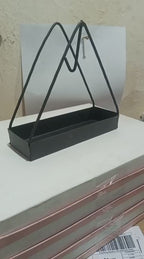 Iron triangle-shaped mosquito coil holder stand
